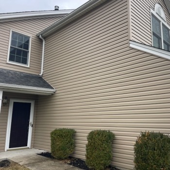 Home with new vinyl siding